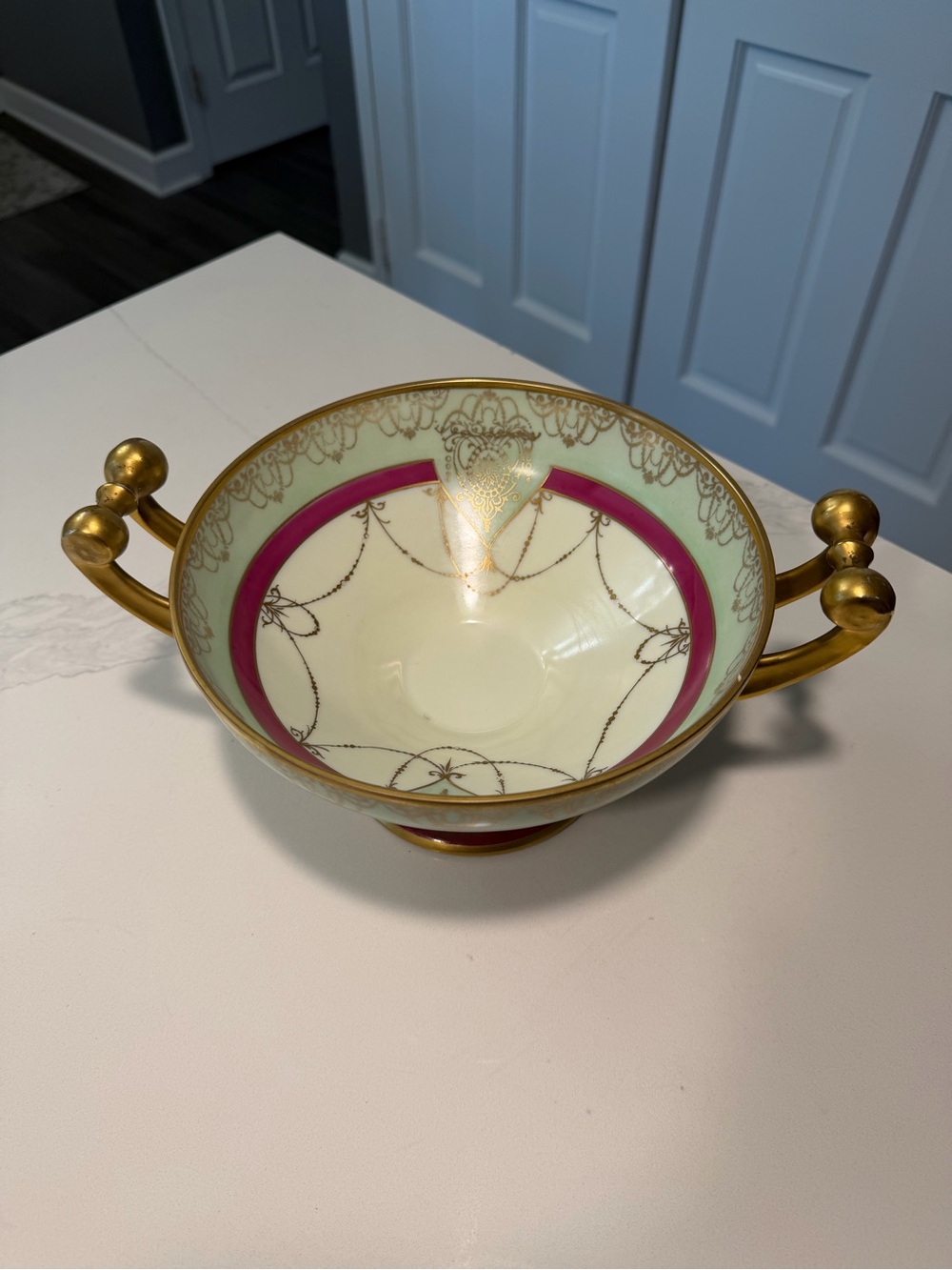 Antique Johann Haviland Bavaria Cream Soup Bowl